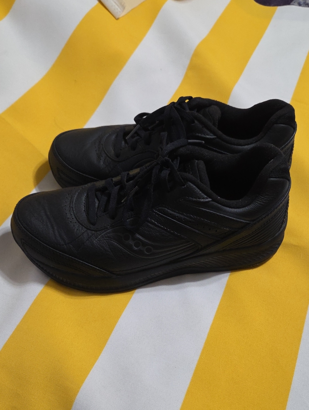 Saucony Integrity Walker 3 Women’s 8.5 Wide Black Leather Walking Shoes S50201-2
